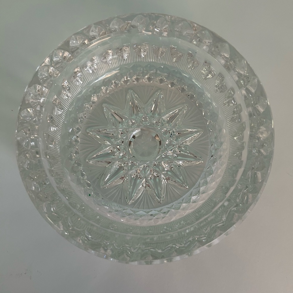 Vintage Ashtray— Star Cut Design